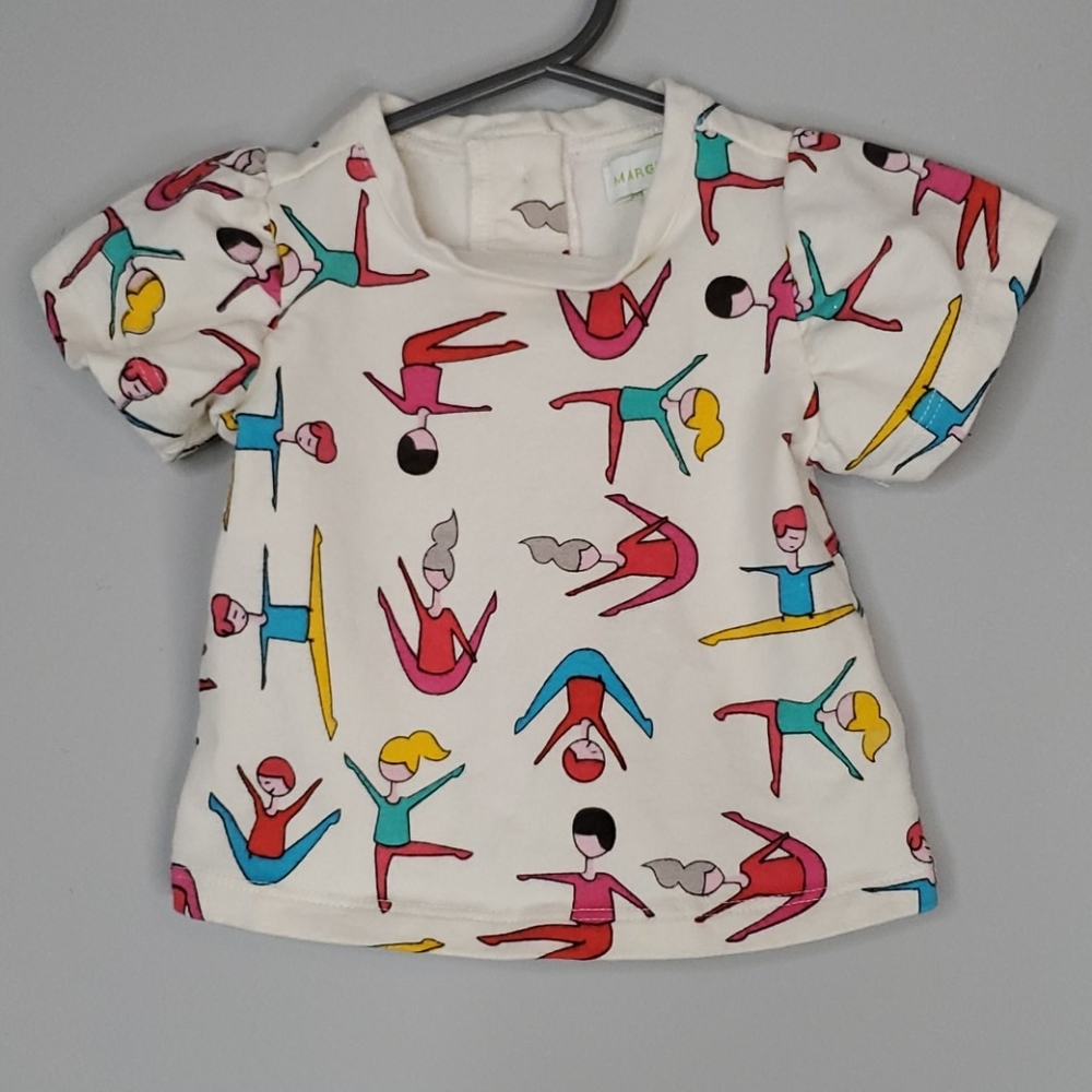 Margherita Gymnastics Short Sleeve Multicolor Top